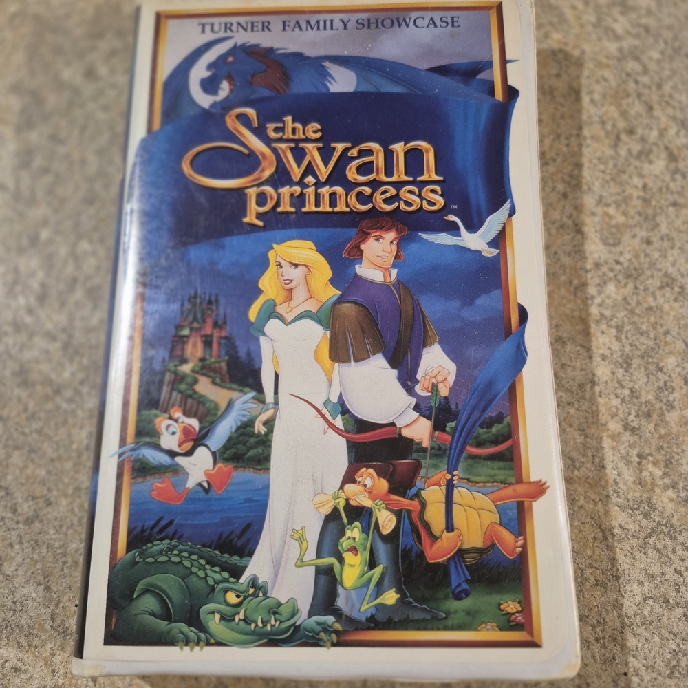 The Swan Princess VHS Tape Vintage Good Shaoe Collectible